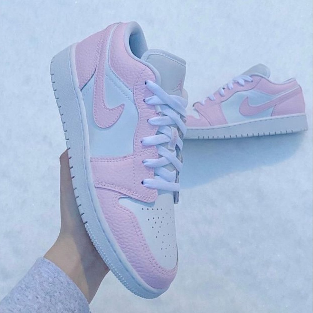 Custom Light Pink Air Jordan 1 Lows